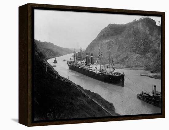 The S.S. Kronland in Panama-null-Framed Premier Image Canvas