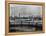 The S.S. Mauretania and New York City Skyline-null-Framed Premier Image Canvas