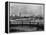 The S.S. Mauretania and New York City Skyline-null-Framed Premier Image Canvas