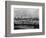 The S.S. Mauretania and New York City Skyline-null-Framed Photographic Print