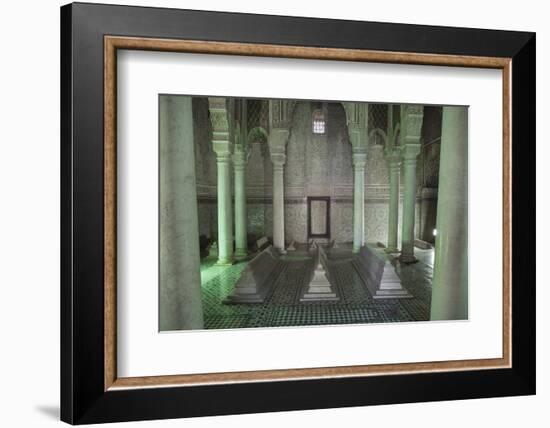 The Saadian Tombs, Marrakech, Morocco, North Africa, Africa-Charlie Harding-Framed Photographic Print