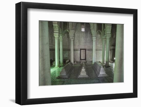 The Saadian Tombs, Marrakech, Morocco, North Africa, Africa-Charlie Harding-Framed Photographic Print