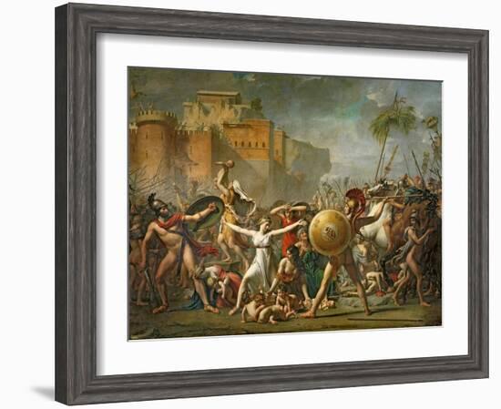 The Sabine Women, 1799-Jacques-Louis David-Framed Giclee Print