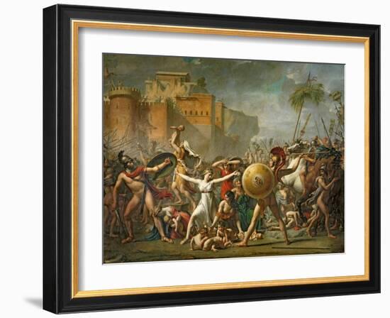 The Sabine Women, 1799-Jacques-Louis David-Framed Giclee Print