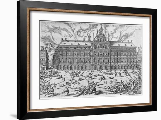 'The Sack of Antwerp, 1576', (1903)-Frans Hogenberg-Framed Giclee Print