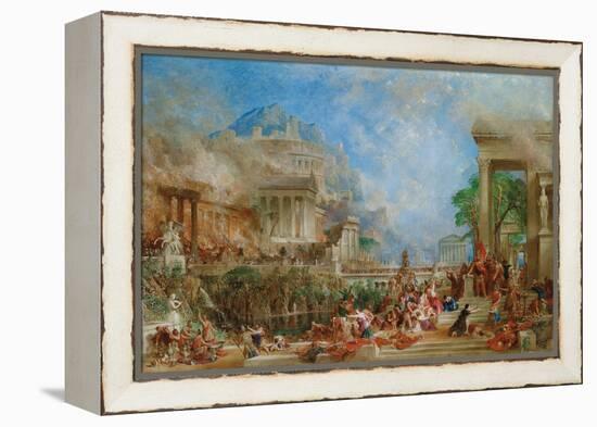 The Sack of Corinth, 1870-Thomas Allom-Framed Premier Image Canvas