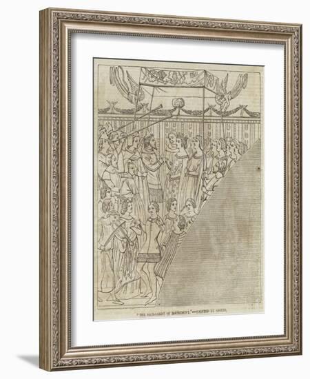 The Sacrament of Matrimony-Giotto di Bondone-Framed Giclee Print