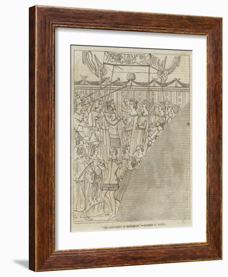 The Sacrament of Matrimony-Giotto di Bondone-Framed Giclee Print