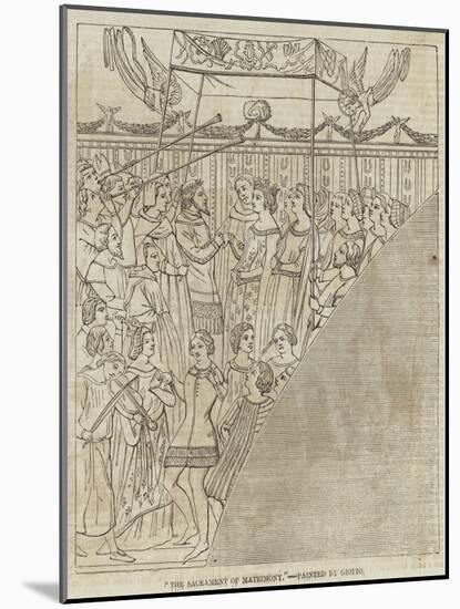 The Sacrament of Matrimony-Giotto di Bondone-Mounted Giclee Print