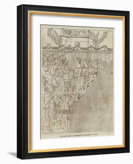 The Sacrament of Matrimony-Giotto di Bondone-Framed Giclee Print