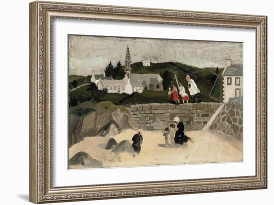 The Sacrament, Ploaré, Brittany (Oil on Board)-Christopher Wood-Framed Giclee Print