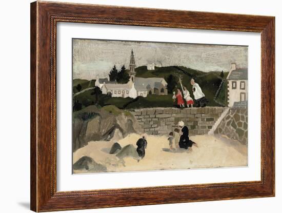 The Sacrament, Ploaré, Brittany (Oil on Board)-Christopher Wood-Framed Giclee Print