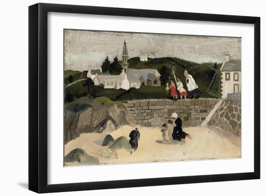 The Sacrament, Ploaré, Brittany (Oil on Board)-Christopher Wood-Framed Giclee Print