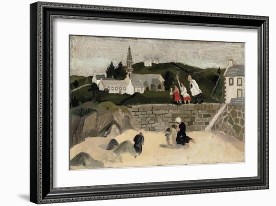 The Sacrament, Ploaré, Brittany (Oil on Board)-Christopher Wood-Framed Giclee Print