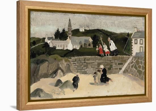 The Sacrament, Ploaré, Brittany (Oil on Board)-Christopher Wood-Framed Premier Image Canvas