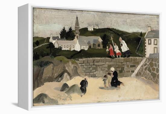 The Sacrament, Ploaré, Brittany (Oil on Board)-Christopher Wood-Framed Premier Image Canvas