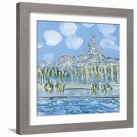 The Sacre Coeur from the Musee d'Orsay-Alan Halliday-Framed Giclee Print