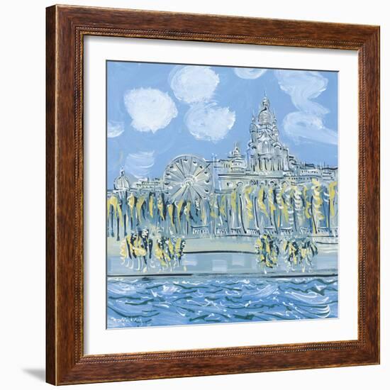 The Sacre Coeur from the Musee d'Orsay-Alan Halliday-Framed Giclee Print