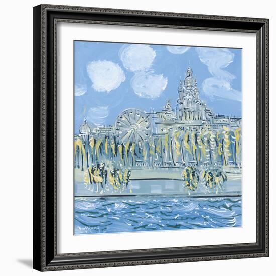 The Sacre Coeur from the Musee d'Orsay-Alan Halliday-Framed Giclee Print