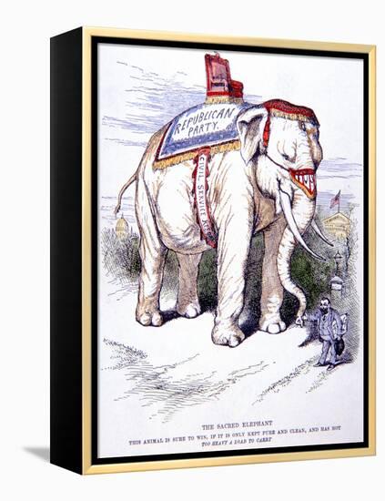 'The Sacred Elephant', 1884-Thomas Nast-Framed Premier Image Canvas