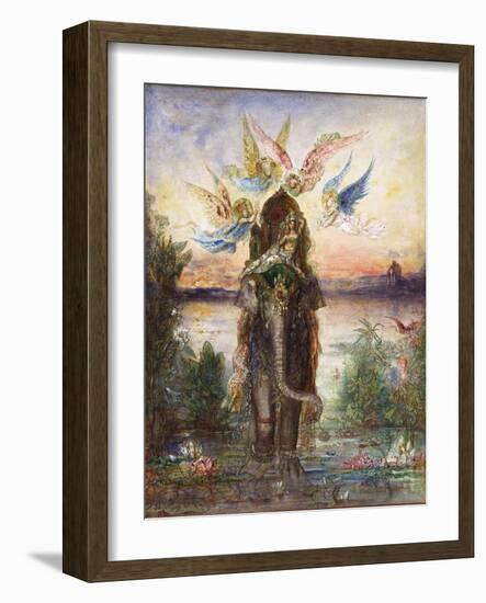 The Sacred Elephant (Pér)-Gustave Moreau-Framed Giclee Print