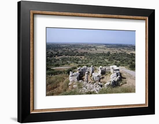 The sacred enclosure at Torre d'en Gaumes, Minorca, Balearic Islands, Spain-Werner Forman-Framed Photographic Print