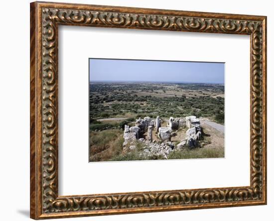 The sacred enclosure at Torre d'en Gaumes, Minorca, Balearic Islands, Spain-Werner Forman-Framed Photographic Print