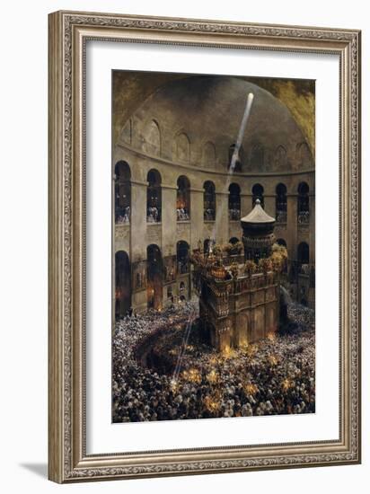 The Sacred Fire of Jerusalem-Eugène Girardet-Framed Giclee Print