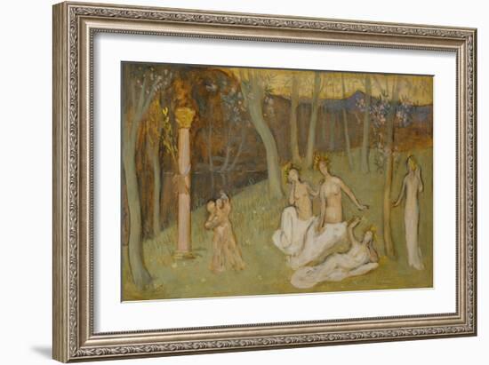 The sacred grove, 1883-Pierre Puvis de Chavannes-Framed Giclee Print