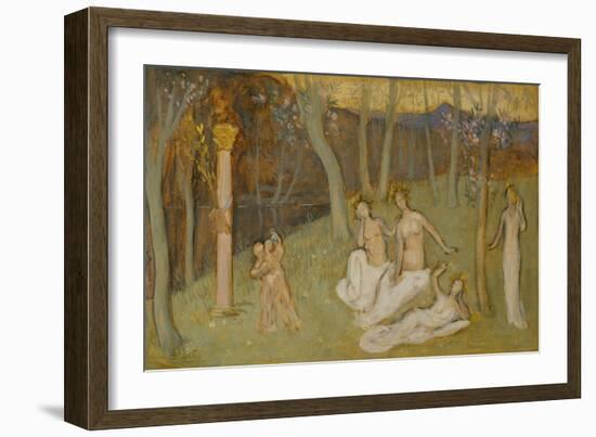 The sacred grove, 1883-Pierre Puvis de Chavannes-Framed Giclee Print