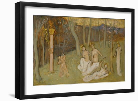 The sacred grove, 1883-Pierre Puvis de Chavannes-Framed Giclee Print