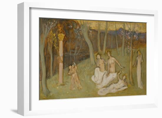 The sacred grove, 1883-Pierre Puvis de Chavannes-Framed Giclee Print