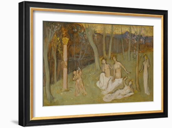 The sacred grove, 1883-Pierre Puvis de Chavannes-Framed Giclee Print