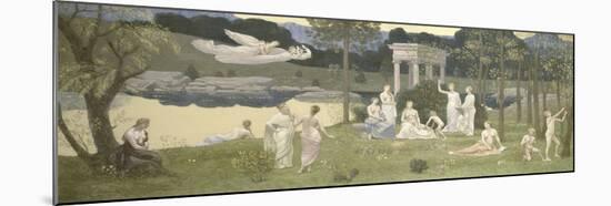 The Sacred Grove, Beloved of the Arts and the Muses, 1884-89-Pierre Puvis de Chavannes-Mounted Giclee Print