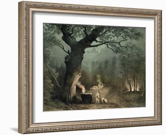 The Sacred Grove of the Druids, from the Opera "Norma" by Vincenzo Bellini (1802-35)-null-Framed Giclee Print