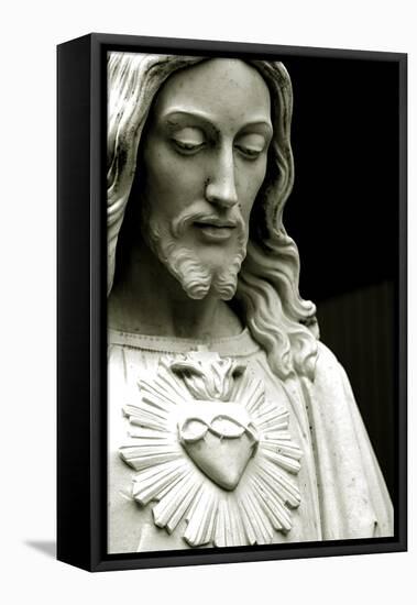 The Sacred Heart of Jesus, 19th Century-null-Framed Premier Image Canvas