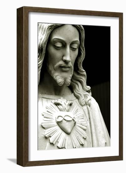 The Sacred Heart of Jesus, 19th Century-null-Framed Photographic Print