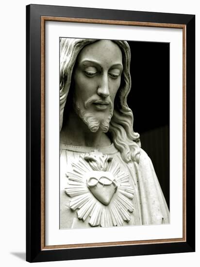 The Sacred Heart of Jesus, 19th Century-null-Framed Photographic Print