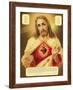 The Sacred Heart of Jesus-The Vintage Collection-Framed Giclee Print