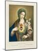 The Sacred Heart of Mary, Published by Fr. Wentzel, Weissenburg, 1850-German School-Mounted Giclee Print