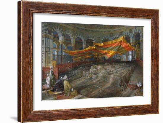 The Sacred Rock, Jerusalem, 1887-William 'Crimea' Simpson-Framed Giclee Print