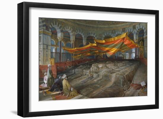 The Sacred Rock, Jerusalem, 1887-William 'Crimea' Simpson-Framed Giclee Print