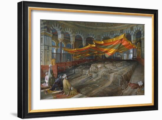 The Sacred Rock, Jerusalem, 1887-William 'Crimea' Simpson-Framed Giclee Print