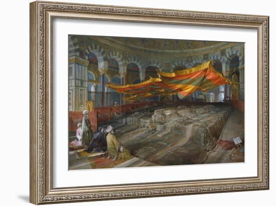 The Sacred Rock, Jerusalem-William Simpson-Framed Giclee Print