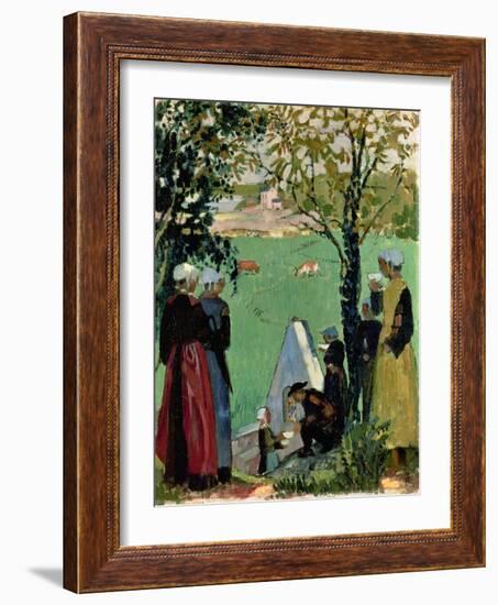 The Sacred Spring in Guidel, C. 1905-Maurice Denis-Framed Giclee Print