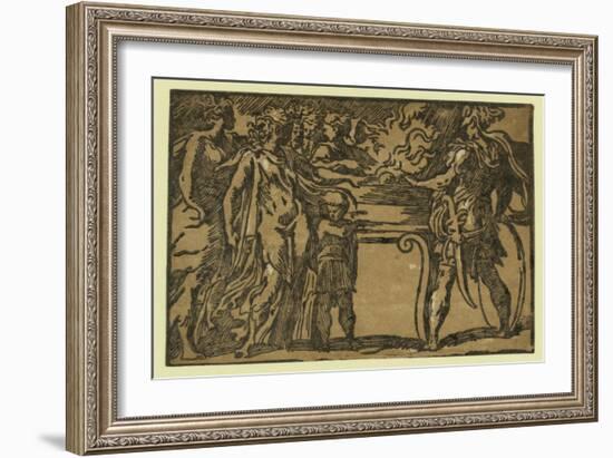 The Sacrifice, Between Ca. 1520 and 1700-Parmigianino-Framed Giclee Print