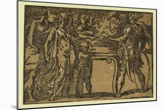 The Sacrifice, Between Ca. 1520 and 1700-Parmigianino-Mounted Giclee Print