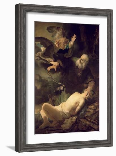 The Sacrifice of Abraham, 1635-Rembrandt van Rijn-Framed Giclee Print