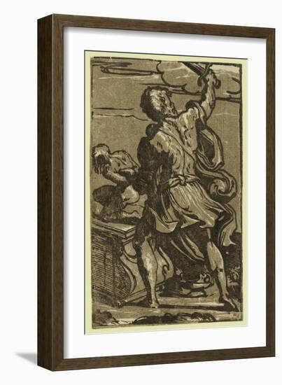 The Sacrifice of Abraham, Between Ca. 1520 and 1700-Parmigianino-Framed Giclee Print