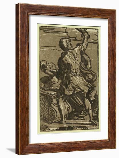 The Sacrifice of Abraham, Between Ca. 1520 and 1700-Parmigianino-Framed Giclee Print
